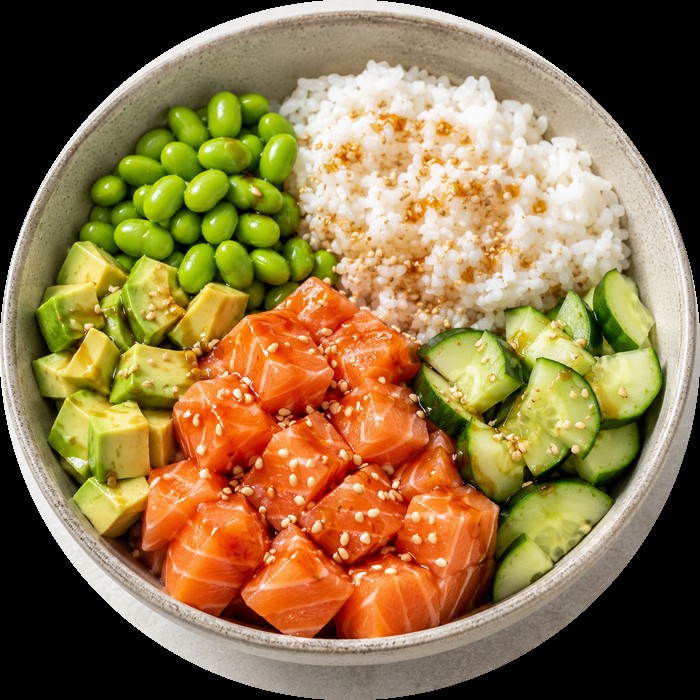 Zalm poke bowl